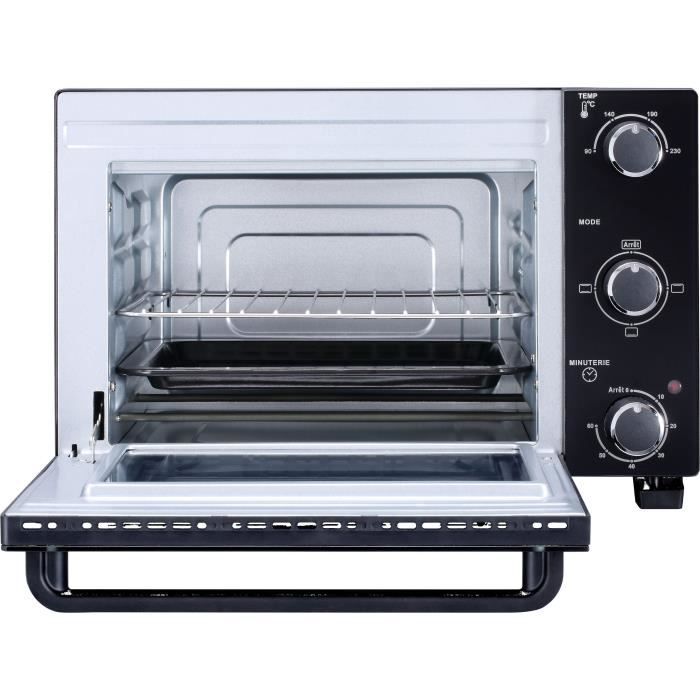 Continental Edison CEMF22B - Electric minifour 22L Black - 1300W - Rotissoire, natural convection