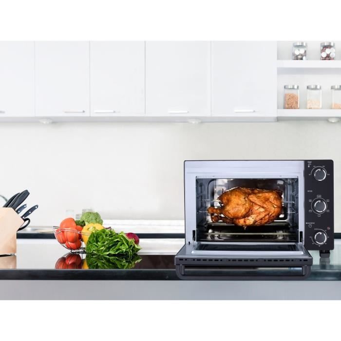 Continental Edison CEMF35B4 - Electric minifour 35L Black - 1500W - Rotissoire, natural convection