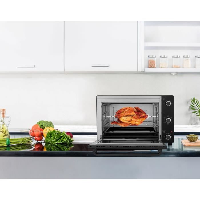 Electric mini oven - Natural convection CONTINENTAL EDISON - CEMF60B3 - Black - L60 x H39 x D 48 cm