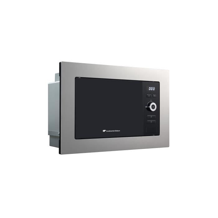 Continental Edison Mo20ixes Black and stainless steel microwave oven L59.5 x 38.8 x D34.5 cm 20L