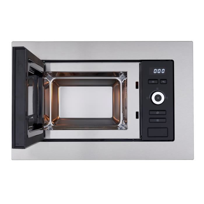 Continental Edison Mo20ixes Black and stainless steel microwave oven L59.5 x 38.8 x D34.5 cm 20L