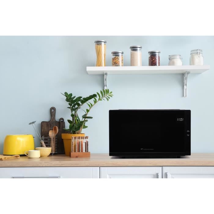 Microwave - CONTINENTAL EDISON - CEMO23B - Black - 1280 W - L48 x H29.3 x D33.7 cm - 23 L