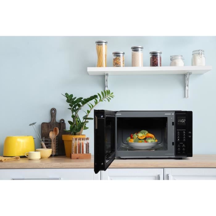 Microwave - CONTINENTAL EDISON - CEMO23B - Black - 1280 W - L48 x H29.3 x D33.7 cm - 23 L