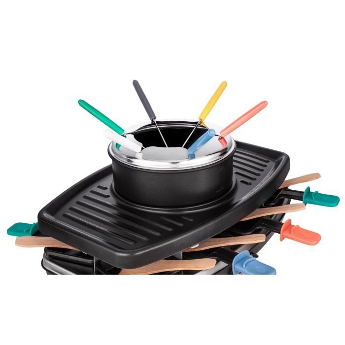 CONTINENTAL EDISON CERFG86B Raclette and fondue set for 8 people - Black