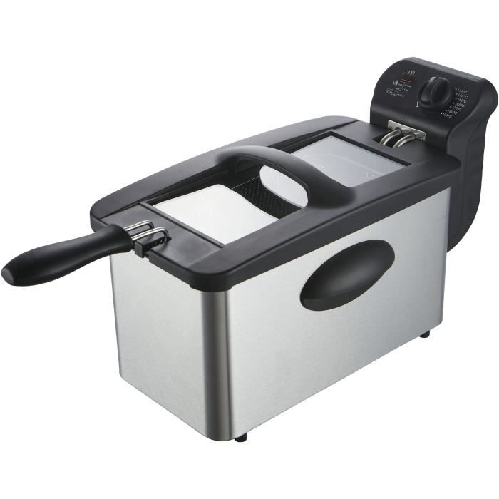 Frying 3 L Continental Edison SURFR3IN2 - 2000W - stainless steel