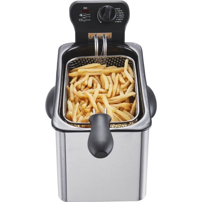 Frying 3 L Continental Edison SURFR3IN2 - 2000W - stainless steel