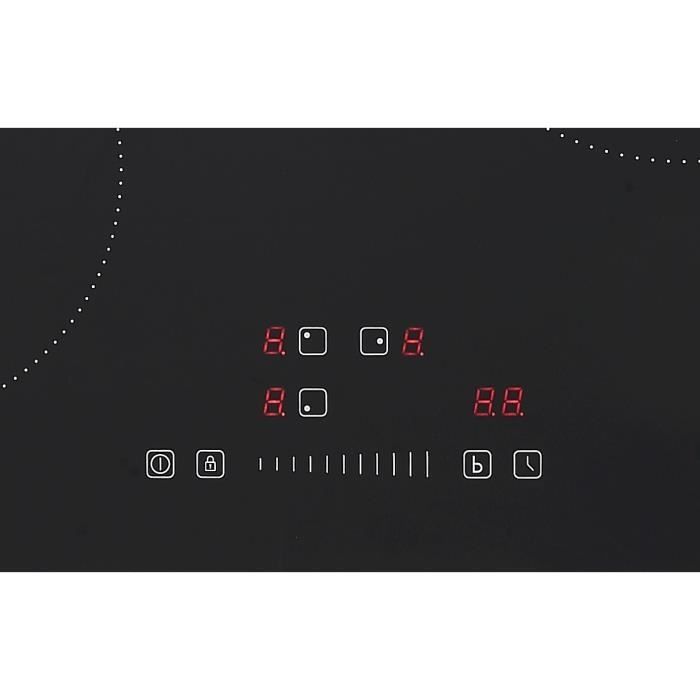 Continental Edison 3-burner induction hob - 3 timers - 3 boosters - black