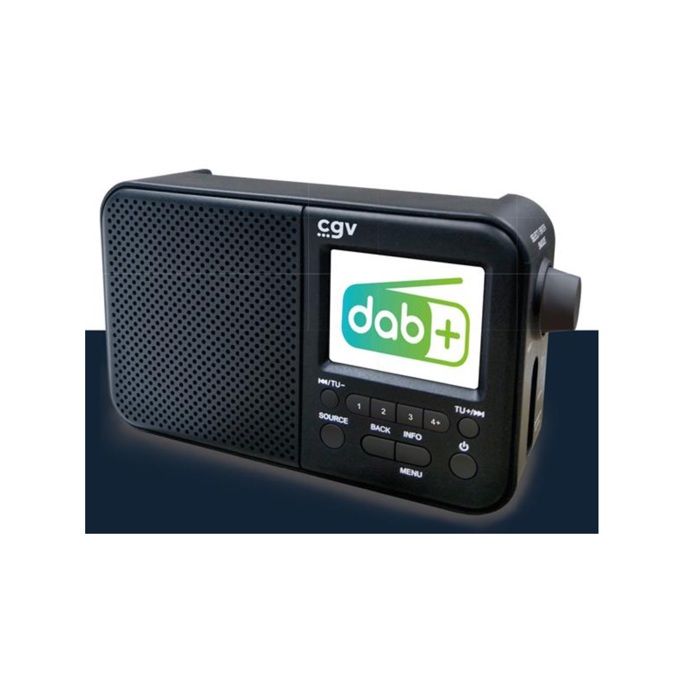 Portable DAB+ and FM radio - CGV - DR7+ - 2.4 TFT color screen - Headphone jack - Eco-consumption