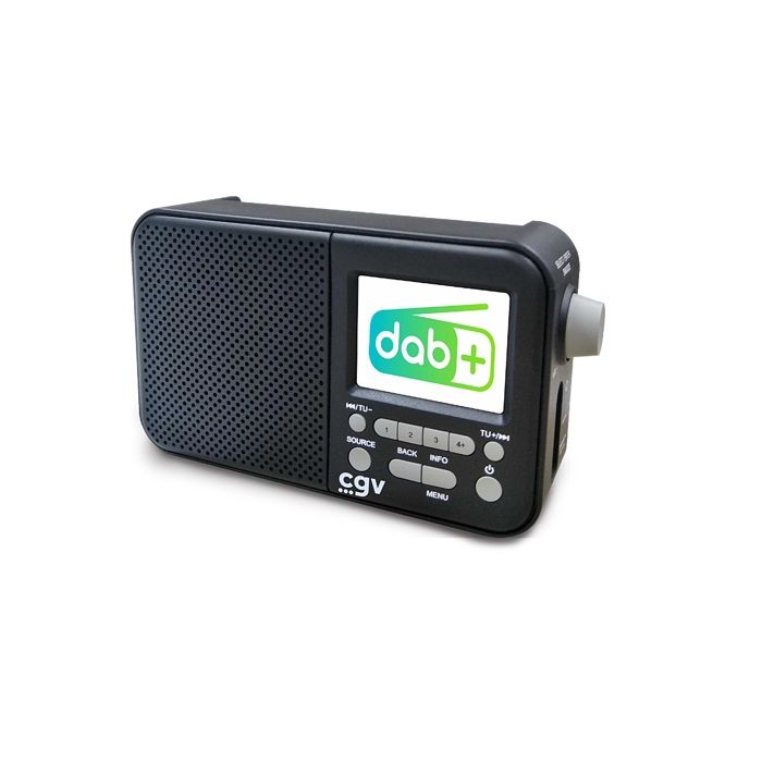 Portable DAB+ and FM radio - CGV - DR7+ - 2.4 TFT color screen - Headphone jack - Eco-consumption