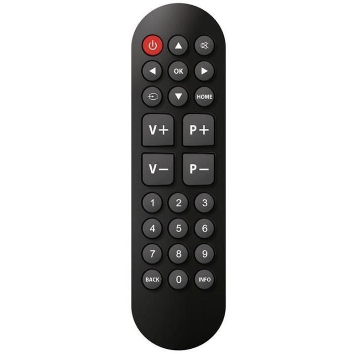 Universal Remote Control - CGV - FIDELIO Easy 5 - Large buttons - Multi-Brands - No programming