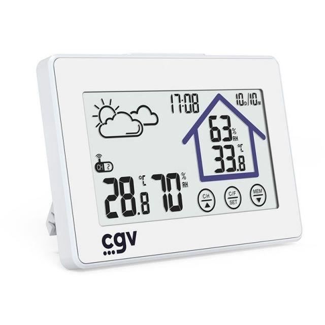 Wireless weather station - CGV - MY METEO-1BM - Touch control - Clock and calendar - Easy to use