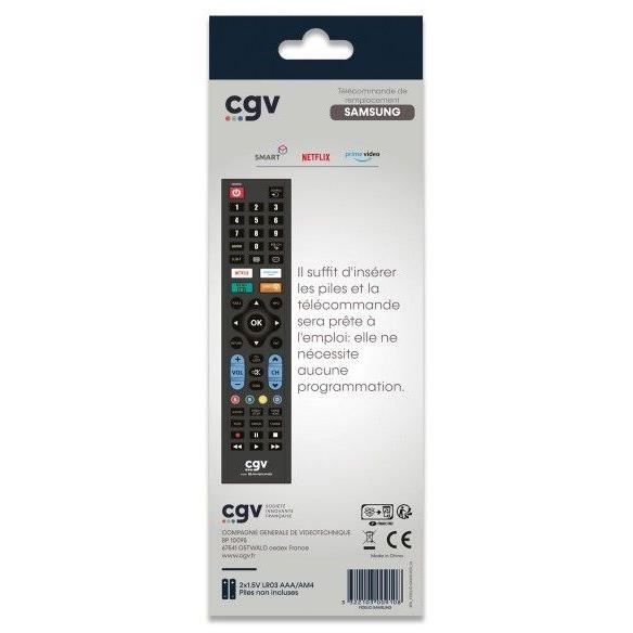 Replacement remote control - CGV - FIDELIO Samsung - For Samsung televisions - Without programming - Ready to use