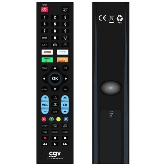 Replacement remote control - CGV - FIDELIO Samsung - For Samsung televisions - Without programming - Ready to use