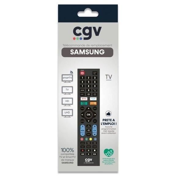 Replacement remote control - CGV - FIDELIO Samsung - For Samsung televisions - Without programming - Ready to use