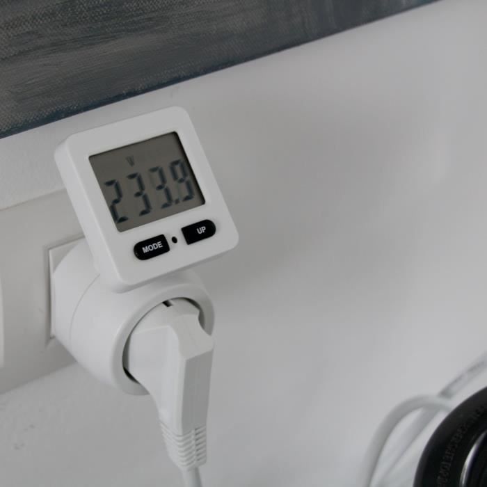 Consumption measurement socket - CHACON - 54351 - Rotating screen - FR