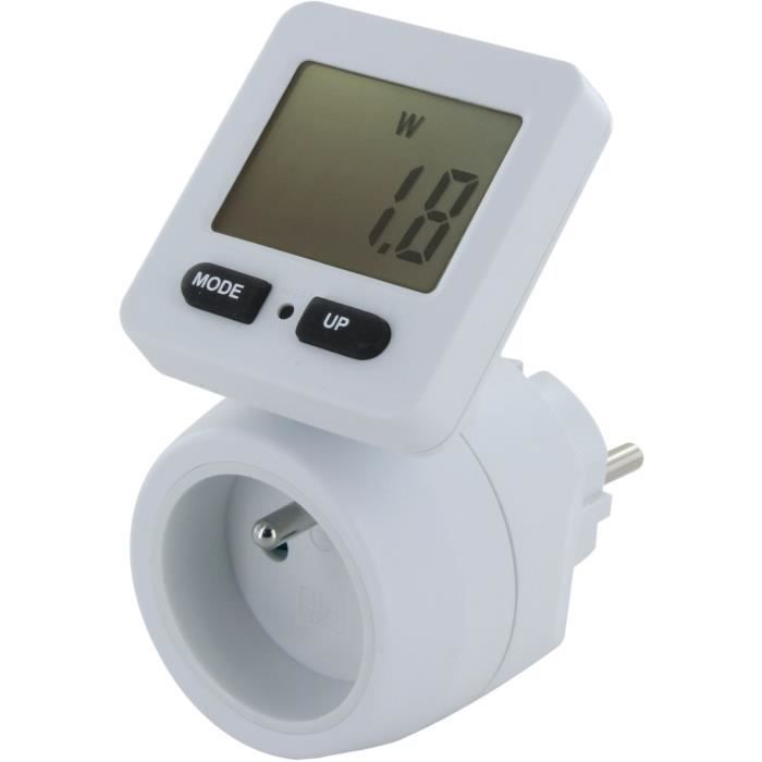 Consumption measurement socket - CHACON - 54351 - Rotating screen - FR