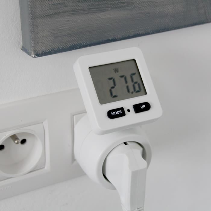 Consumption measurement socket - CHACON - 54351 - Rotating screen - FR
