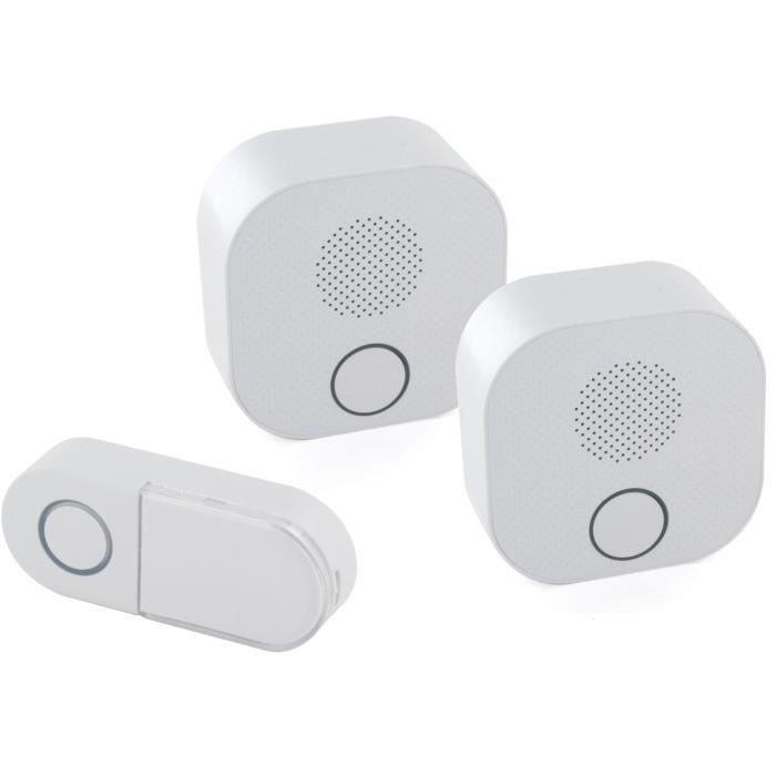 CHACON Wireless chime kit with 2 DIO Design receivers 200m