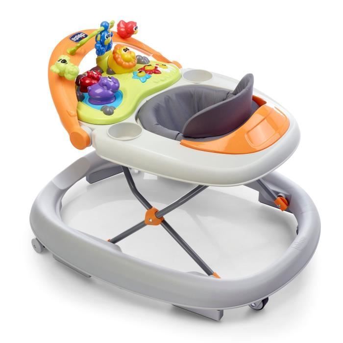 Walky Talky Grey Walker - Sounds and Lights - 4 wheels - 6 brakes - CHICCO