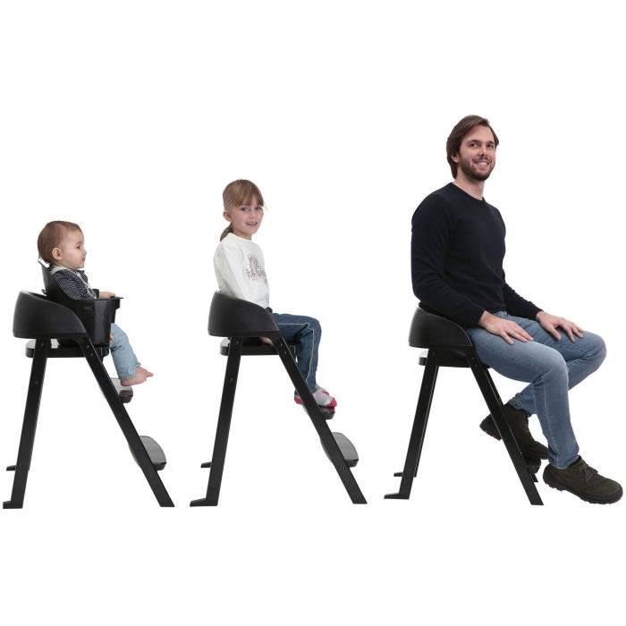CHICCO Crescendo Lite evolving high chair - Cairo coal - Black - 8.25 Kg - Up to 99 years