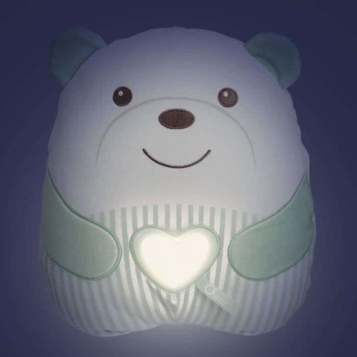 Soft Teddy Bear Plush - CHICCO - Green - From birth