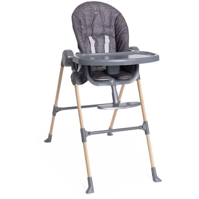 High chair - CHICCO - Polly Essential - 0/3 years - Coal Grey