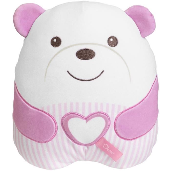 Soft Teddy Bear Plush - CHICCO - Pink - From birth