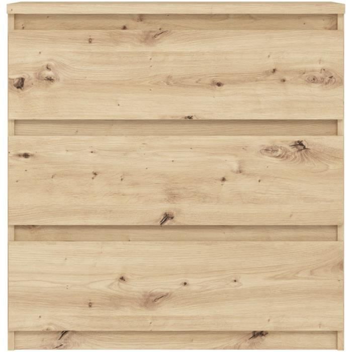 CHELSEA chest of drawers 3 drawers - L 77.2 x D 42 x H 79.9 cm - Artisan oak decor