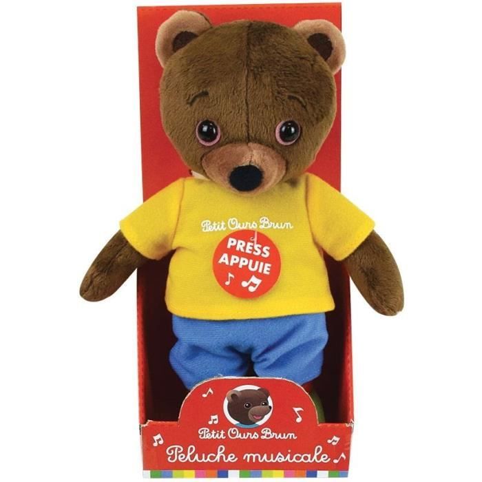 LITTLE BEAR BROWN Musical Plush For Children - 22 cm