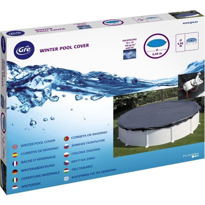GRE - Winter tarpaulin 120g /m² for pool Ø3.50m