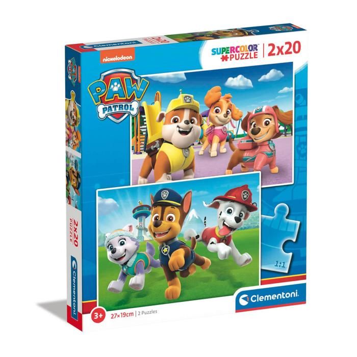 CLEMENTONI - 2x20 pieces - Paw Patrol