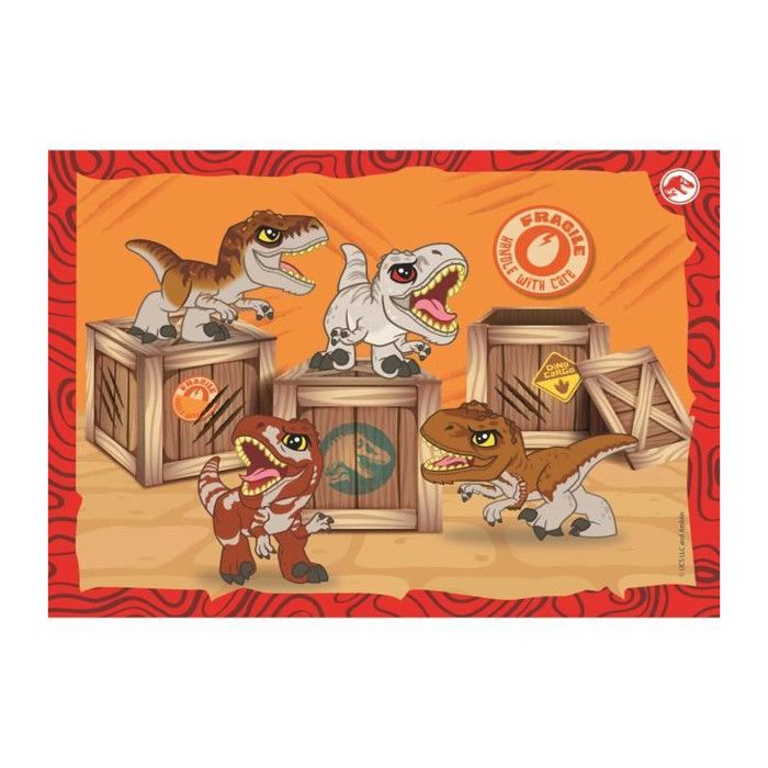 CLEMENTONI 4 in 1 Jurassic World Puzzle