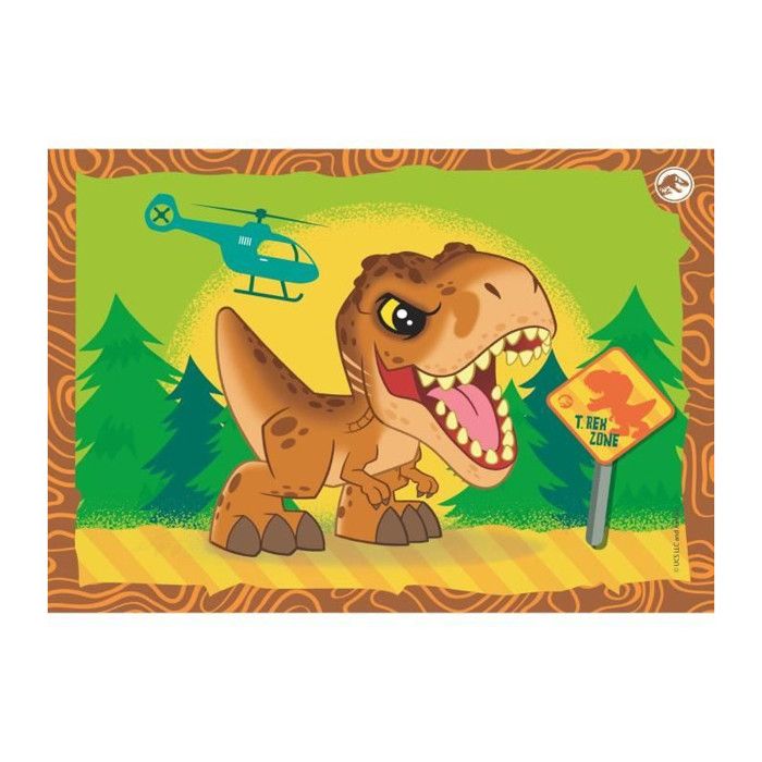 CLEMENTONI 4 in 1 Jurassic World Puzzle