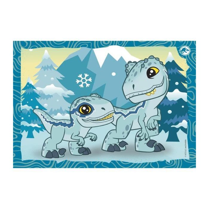 CLEMENTONI 4 in 1 Jurassic World Puzzle