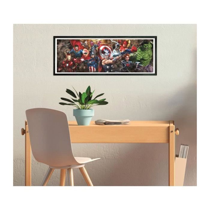 CLEMENTONI - Compact 1000 pieces Panorama - Marvel, The Avengers