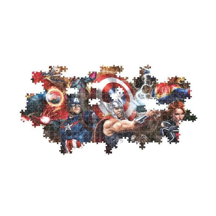 CLEMENTONI - Compact 1000 pieces Panorama - Marvel, The Avengers
