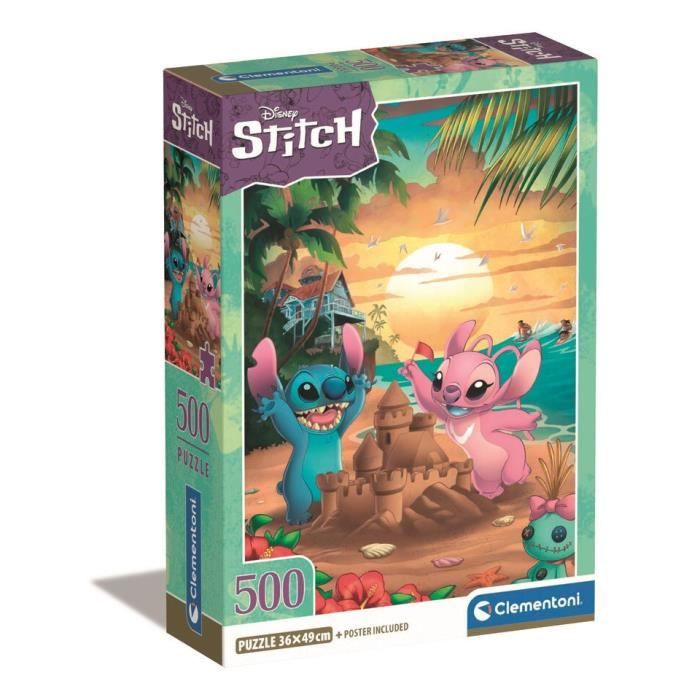 CLEMENTONI - Compact 500 pieces - Stitch