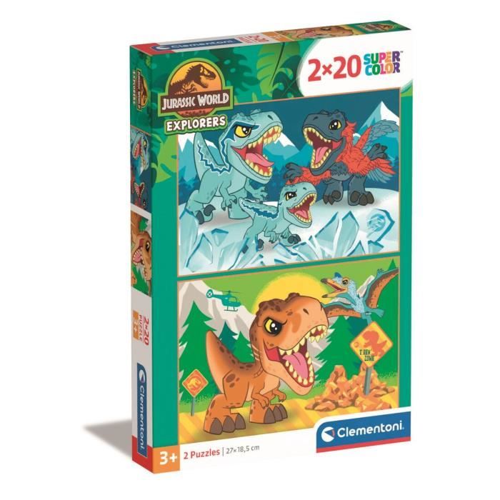 CLEMENTONI - 2x20 pieces - Jurassic World