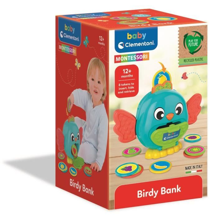 The bird piggy bank Montessori CLEMENTONI