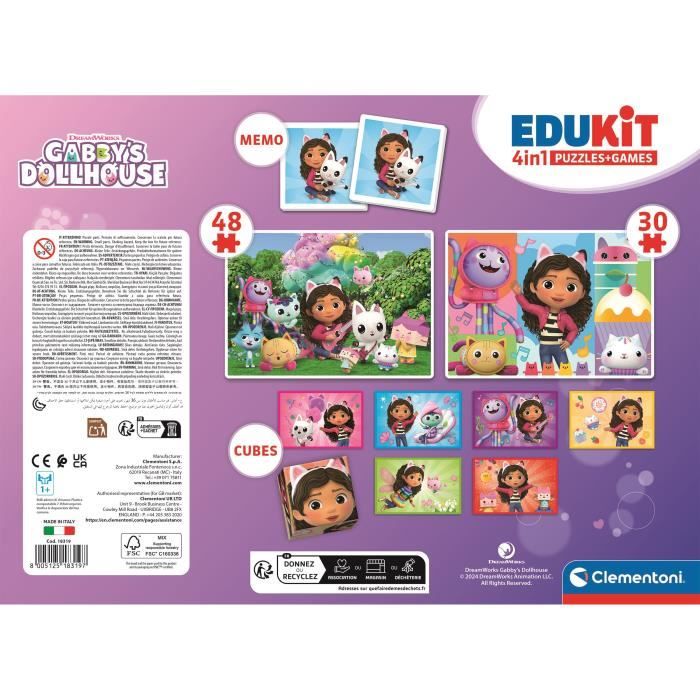 Edukit 4 in 1 Gabby and the magic house CLEMENTONI