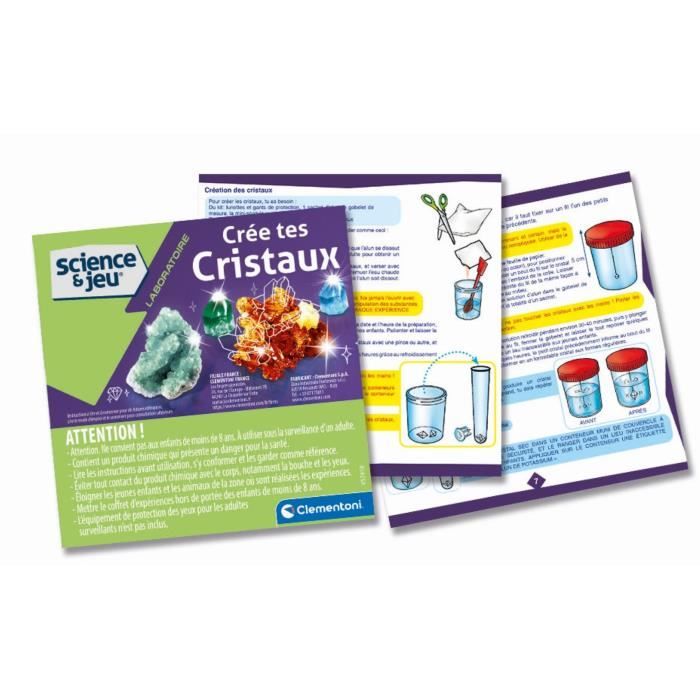 CLEMENTONI Science & Game - Creates Crystals - Scientific Game