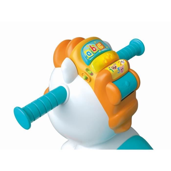 Clementoni - Rocking horse and wheels - Mane with intercation buttons - From 1 year old