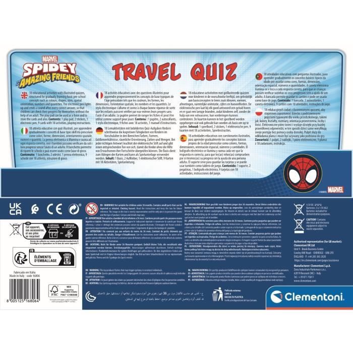 Clementoni - Spidey Desk - Educational game - Discover shapes, colors, numbers, space and dimensions - Dice 4