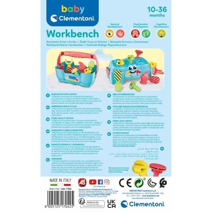 CLEMENTONI Baby - DIY workshop - Early learning game