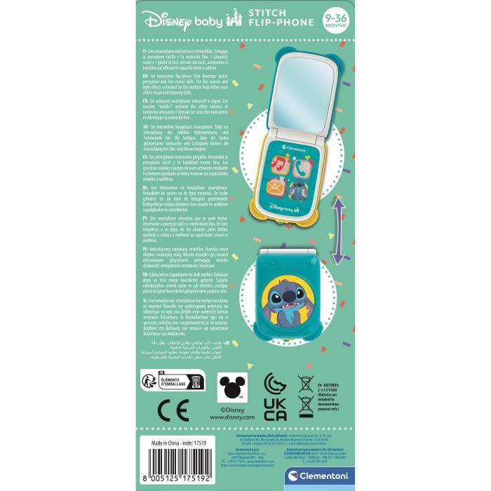 CLEMENTONI - Flip Phone - Stitch