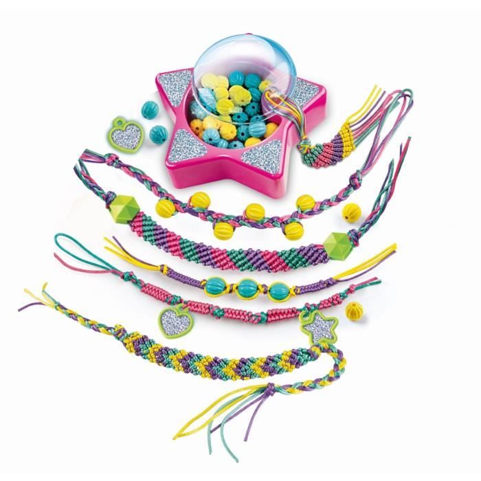Clementoni Crazy Chic - Friendship bracelet creation box - Beads and threads - Ages 7 and up