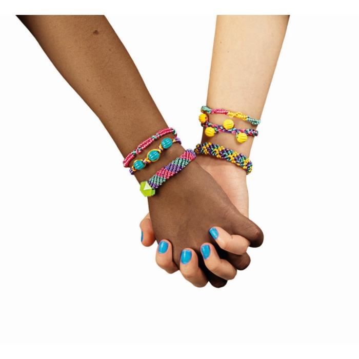 Clementoni Crazy Chic - Friendship bracelet creation box - Beads and threads - Ages 7 and up