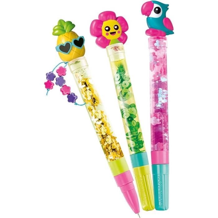 Clementoni - Create your pens - Mini Pen Workshop - Tropical theme - 3 to create - From 6 years old