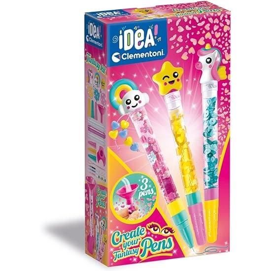 Clementoni - Create your pens - Mini Pen Workshop - Fantasy Theme - 3 to create - From 6 years old