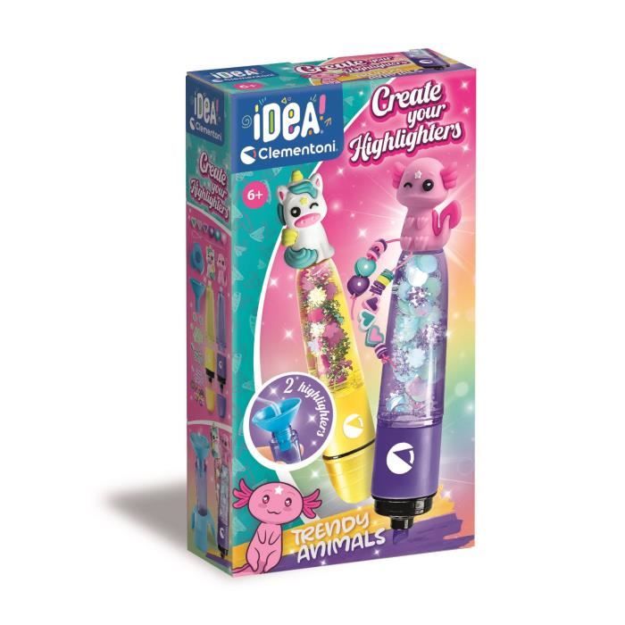 CLEMENTONI - Create your fluorescents - Trendy Animals